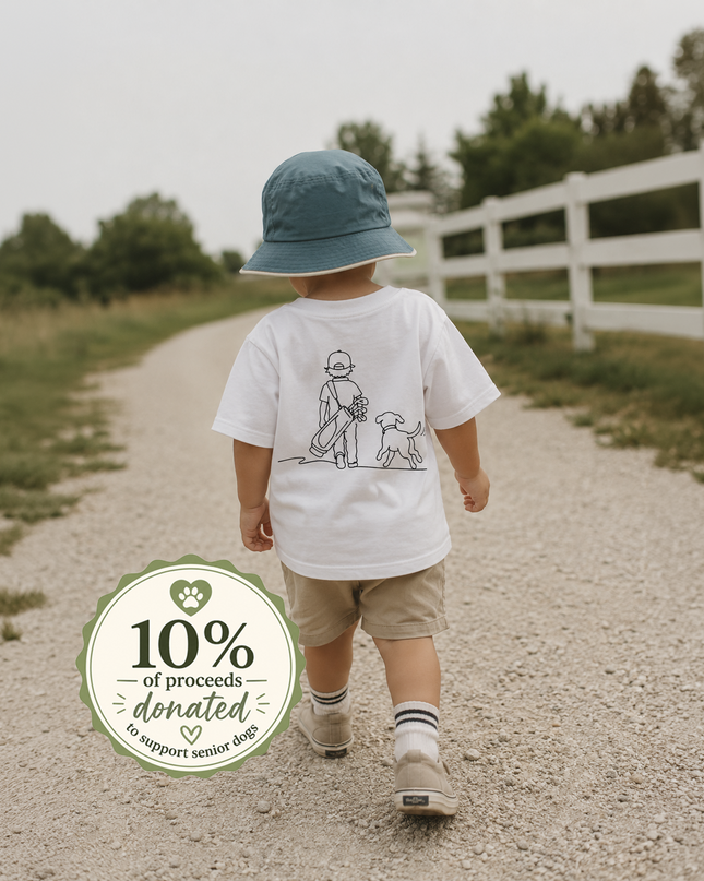 The K Collection: Two Best Friends Ultra Soft Toddler Youth Golf and Dog Tee-Shirt