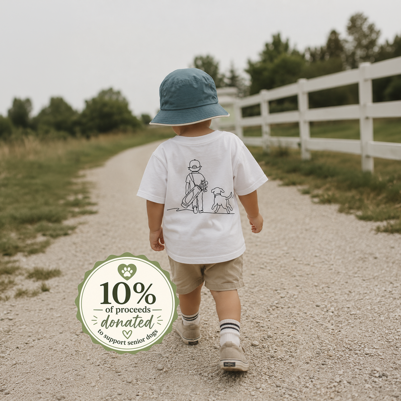 The K Collection: Two Best Friends Ultra Soft Toddler Youth Golf and Dog Tee-Shirt