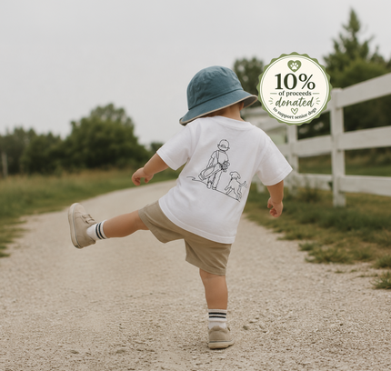 The K Collection: Two Best Friends Ultra Soft Toddler Youth Golf and Dog Tee-Shirt