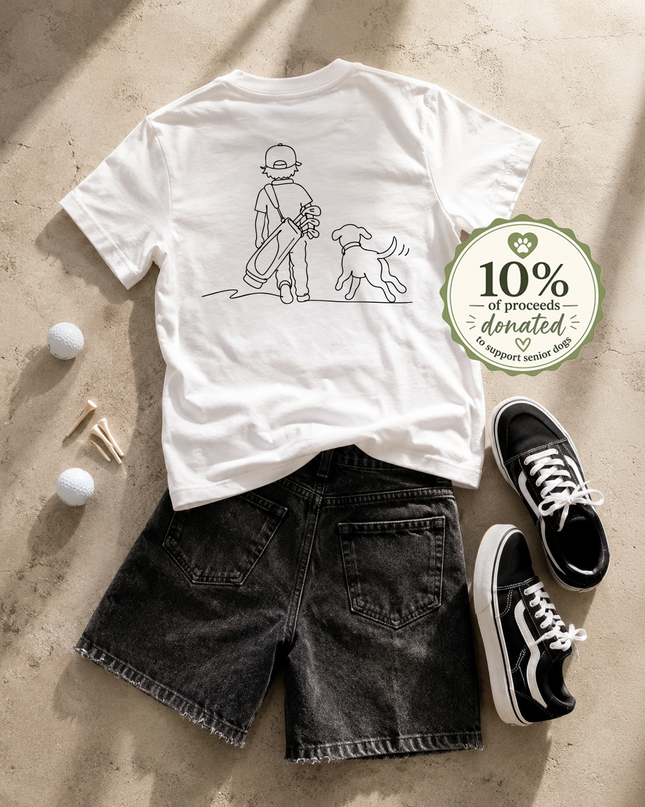 The K Collection: Two Best Friends Ultra Soft Toddler Youth Golf and Dog Tee-Shirt