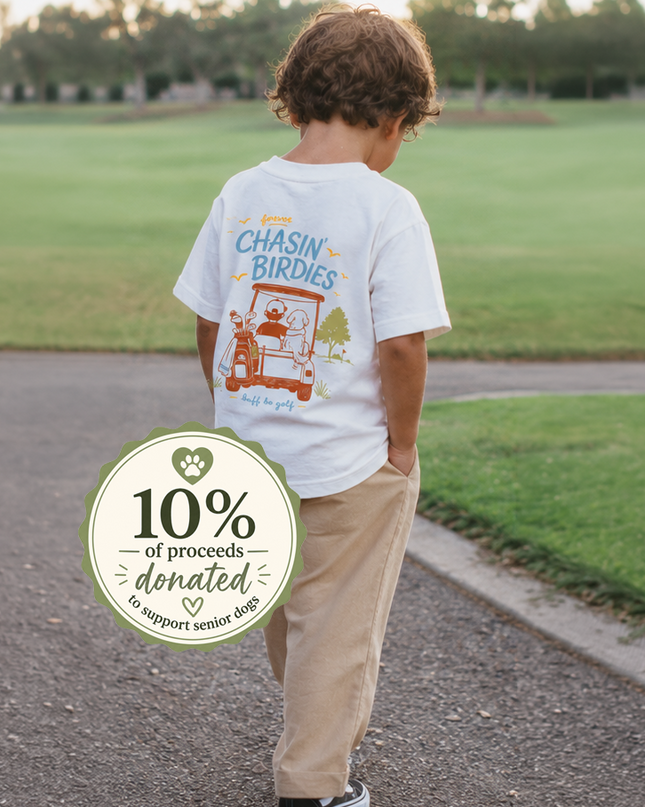 The K Collection: Chasin' Birdies Ultra Soft Toddler Youth Golf and Dog Tee-Shirt