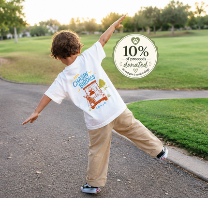 The K Collection: Chasin' Birdies Ultra Soft Toddler Youth Golf and Dog Tee-Shirt