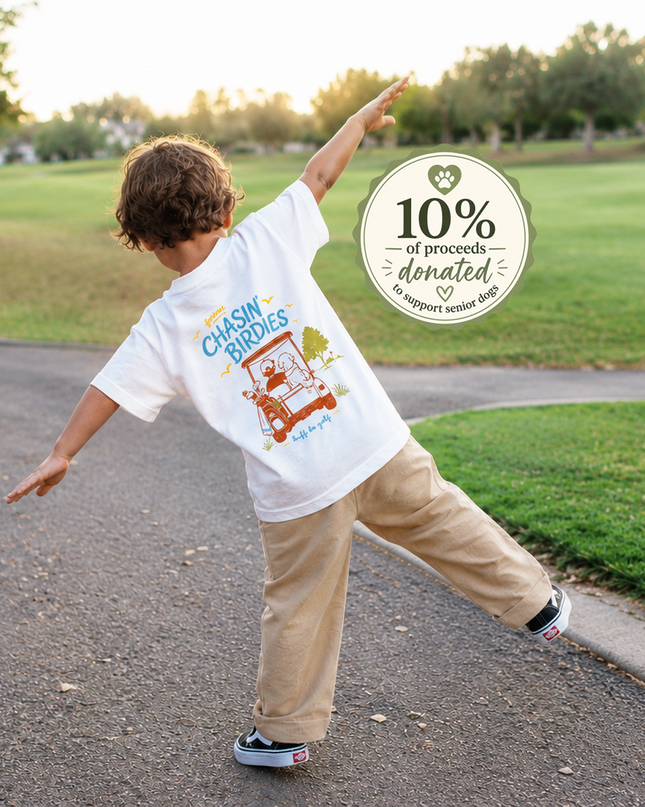 The K Collection: Chasin' Birdies Ultra Soft Toddler Youth Golf and Dog Tee-Shirt