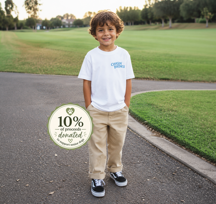 The K Collection: Chasin' Birdies Ultra Soft Toddler Youth Golf and Dog Tee-Shirt