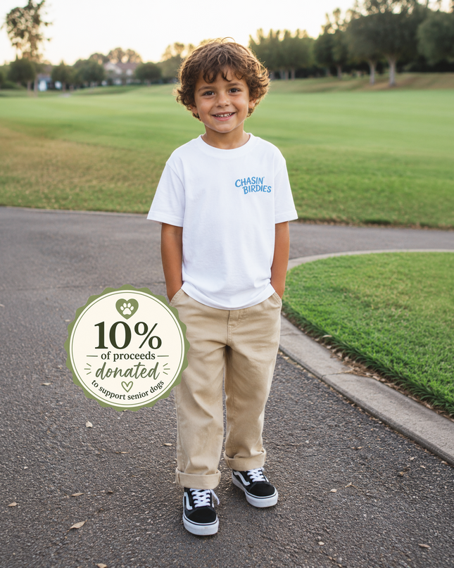 The K Collection: Chasin' Birdies Ultra Soft Toddler Youth Golf and Dog Tee-Shirt