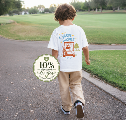 The K Collection: Chasin' Birdies Ultra Soft Toddler Youth Golf and Dog Tee-Shirt