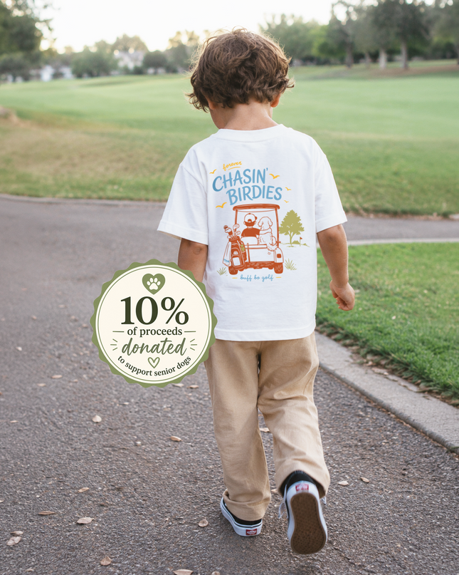 The K Collection: Chasin' Birdies Ultra Soft Toddler Youth Golf and Dog Tee-Shirt