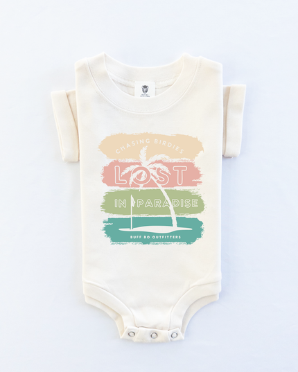 Chasin' Birdies Lost in Paradise Golf Theme Baby Infant Bodysuit Onesie®