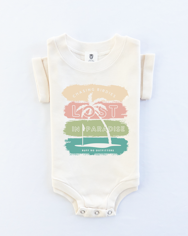 Chasin' Birdies Lost in Paradise Golf Theme Baby Infant Bodysuit Onesie®