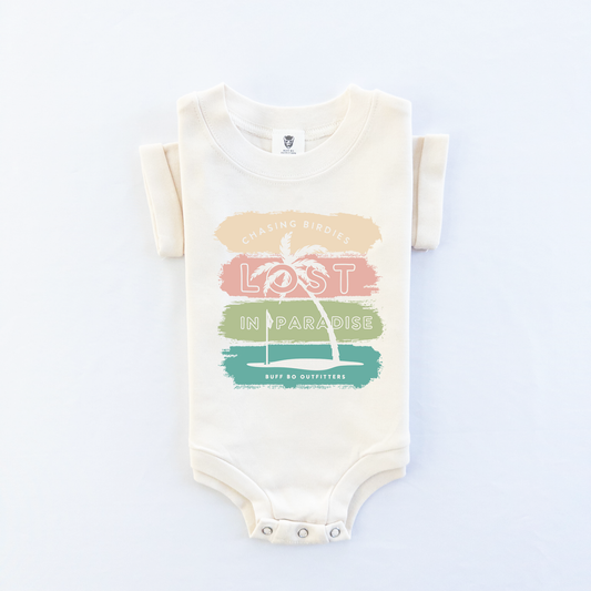 Chasin' Birdies Lost in Paradise Golf Theme Baby Infant Bodysuit Onesie®