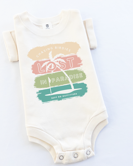 Chasin' Birdies Lost in Paradise Golf Theme Baby Infant Bodysuit Onesie®