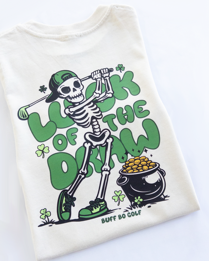 Sweatshirt with skeleton design and text on a white background