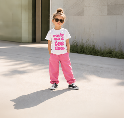 Make Me a Tee Time Pink Girl Ultra Soft Golf T-Shirt