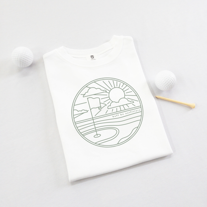 Simple Putt Green Golf Shirt Kids Toddler Youth T-Shirt