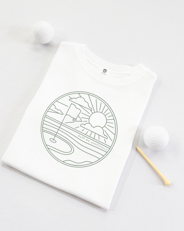Simple Putt Green Golf Shirt Kids Toddler Youth T-Shirt