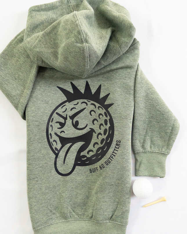 Fun Punk Rock Golf Ball Youth Toddler Fleece Hoodie Sweatshirt