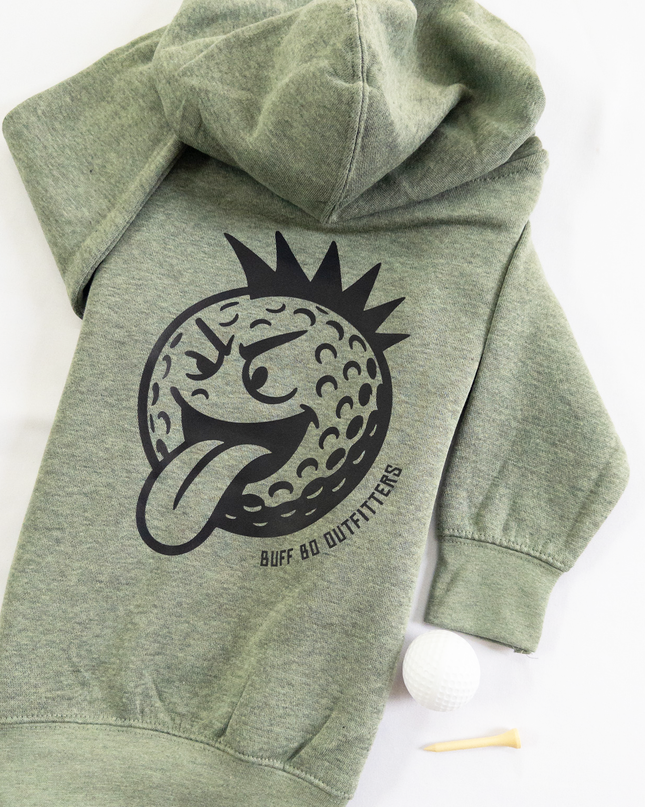 Fun Punk Rock Golf Ball Youth Toddler Fleece Hoodie Sweatshirt