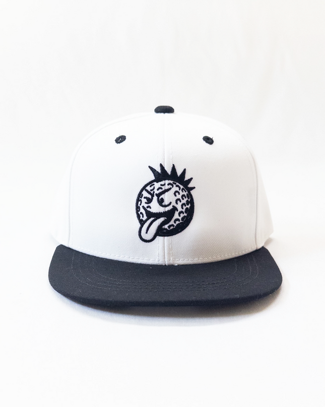 Punk Rock Golf Ball Youth Snapback Flat Bill Trucker Hat