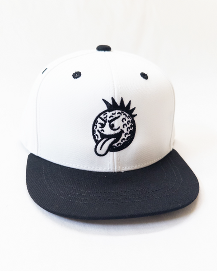 Punk Rock Golf Ball Youth Snapback Flat Bill Trucker Hat