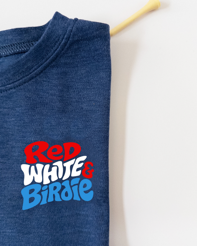 Red White and Birdie Ultra Soft Toddler Youth Golf T-Shirt