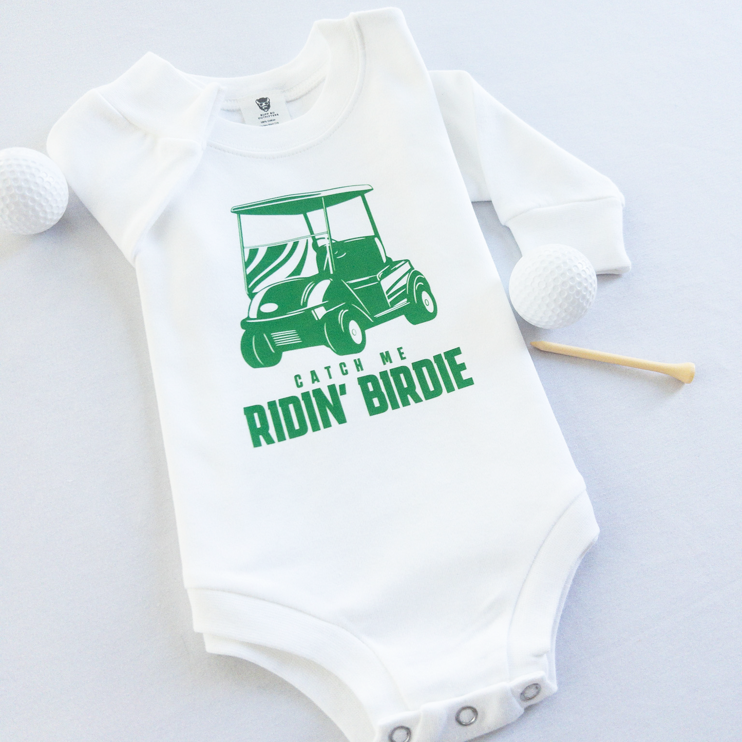 Catch Me Ridin' Birdie Golf Cart Theme Ultra Soft Baby Bodysuit Onesie®