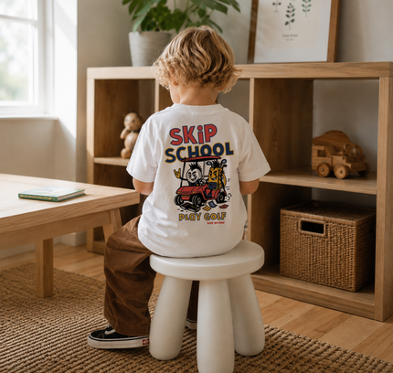 Skip School, Play Golf Ultra Soft Kids Golf T-Shirt