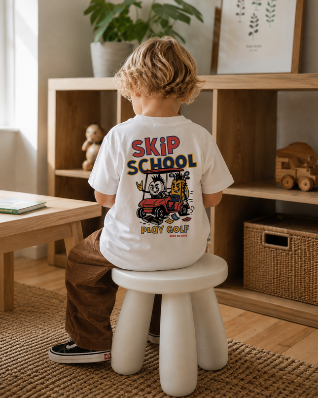 Skip School, Play Golf Ultra Soft Kids Golf T-Shirt