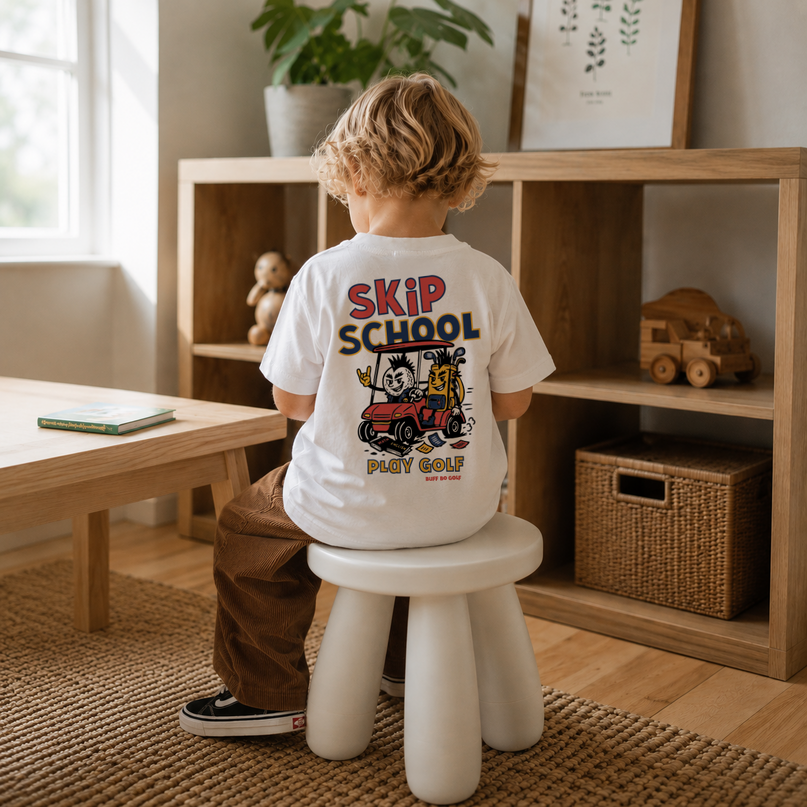 Skip School, Play Golf Ultra Soft Kids Golf T-Shirt