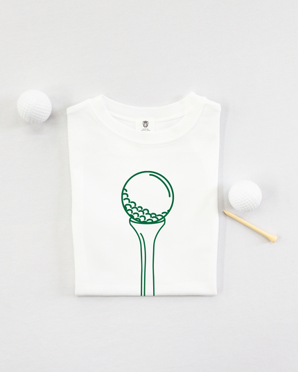 Golf Tee and Ball Ultra Soft Youth Golf T-Shirt - Green