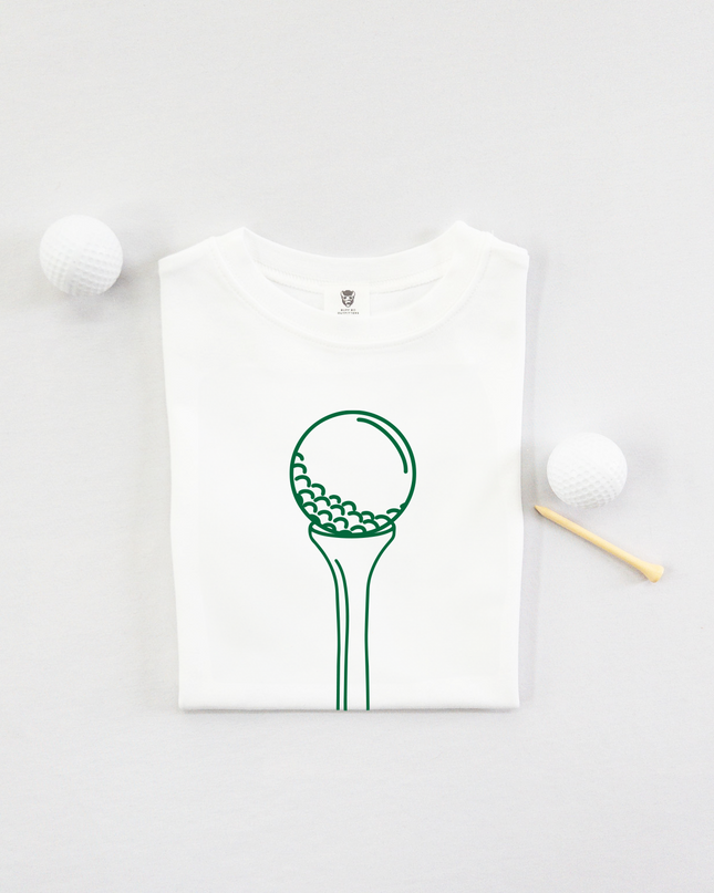 Golf Tee and Ball Ultra Soft Youth Golf T-Shirt - Green