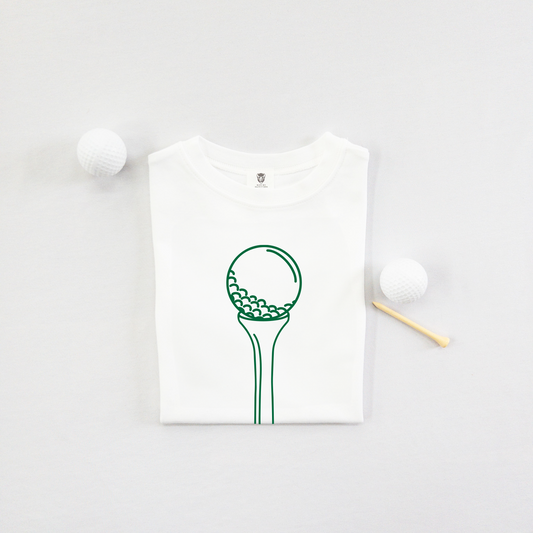 Golf Tee and Ball Ultra Soft Youth Golf T-Shirt - Green