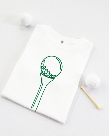 Golf Tee and Ball Ultra Soft Youth Golf T-Shirt - Green
