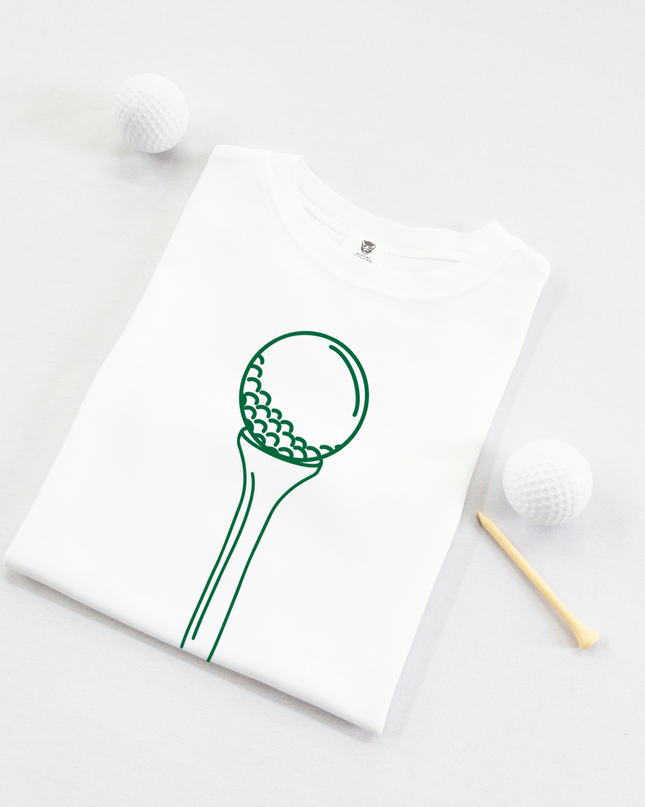 Golf Tee and Ball Ultra Soft Youth Golf T-Shirt - Green