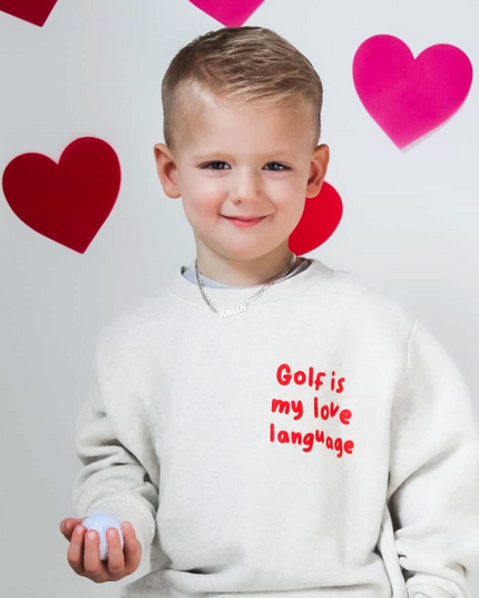 Golf Is My Love Language Youth Sweatshirt