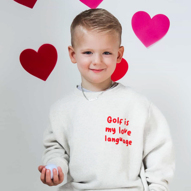 Golf Is My Love Language Youth Sweatshirt